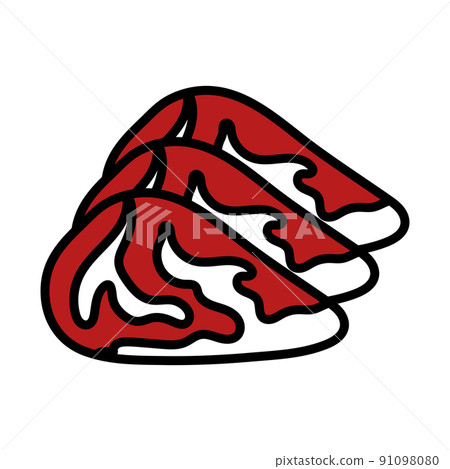 Raw Meat Steak Icon Raw Meat Steak Icon 91098080