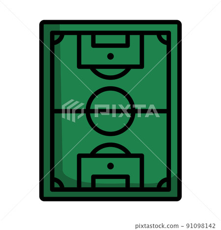 Icon Of Football Field Icon Of Football Field 91098142