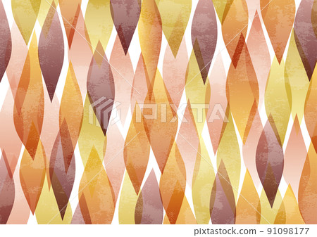 秋葉葉形幾何圖案 grunge 91098177