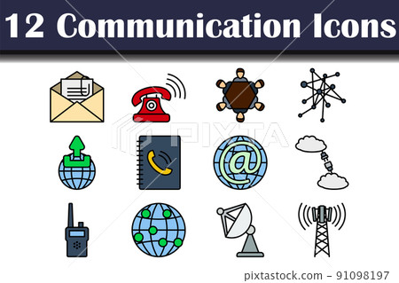 Communication Icon Set 91098197