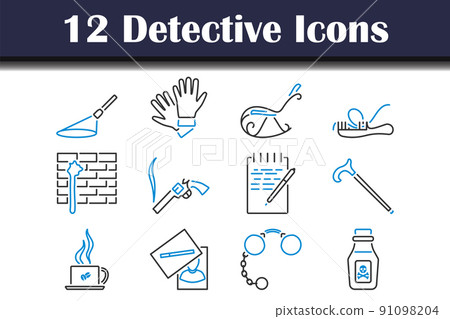 Detective Icon Set 91098204