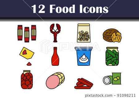Food Icon Set Food Icon Set 91098211