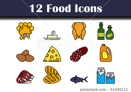 Food Icon Set 91098212