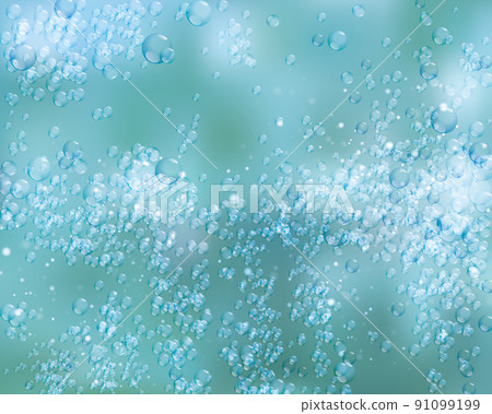 Underwater bubble illustration background Underwater bubble illustration background 91099199