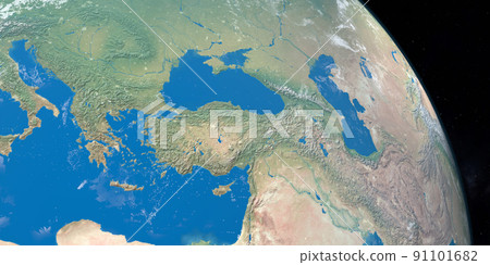 Anatolia Peninsula in planet earth from space Anatolia Peninsula in planet earth from space 91101682