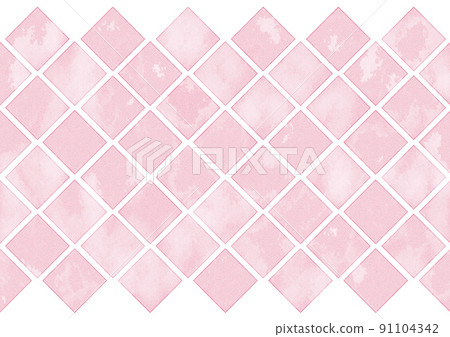 Watercolor tile pattern 6 red Ver Watercolor tile pattern 6 red Ver 91104342