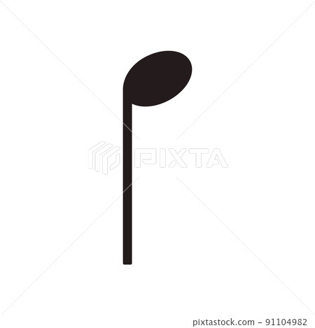Music note vector illustration melody symbol. Musical design icon and abstract sound treble art. Song tune element composition isolated white and black graphic sign silhouette classical opera shape Music note vector illustration melody symbol. Musical design icon and abstract sound treble art. Song tune element composition isolated white and black graphic sign silhouette classical opera shape 91104982