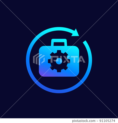 portfolio optimization, asset management icon 91105274