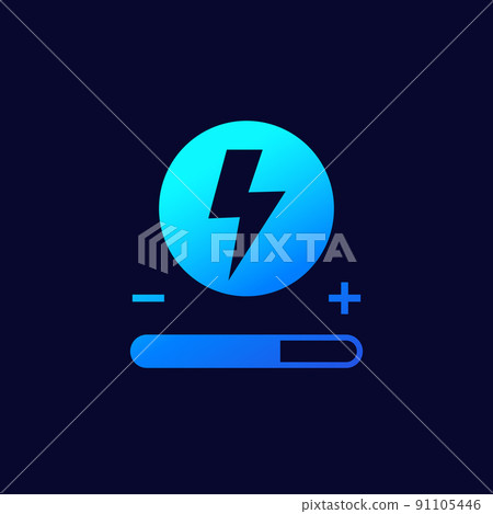 power control icon on dark power control icon on dark 91105446