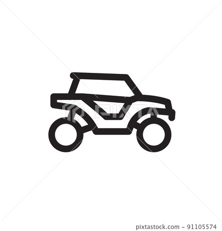 utv or sxs line icon 91105574