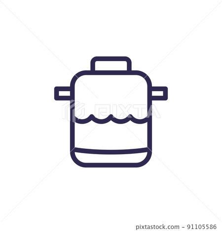 septic tank line icon, vector 91105586