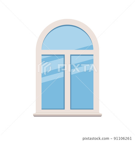 object round windows icon. Interior and exterior elements. 91106261