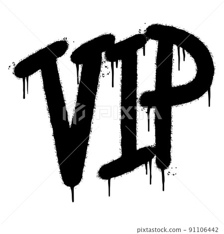 graffiti vip word sprayed isolated on white background. Sprayed Amazing font graffiti. vector illustration. graffiti vip word sprayed isolated on white background. Sprayed Amazing font graffiti. vector illustration. 91106442