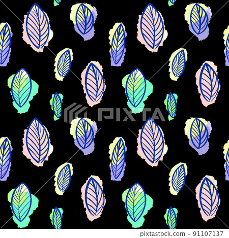 Bright leave seamless pattern 91107137