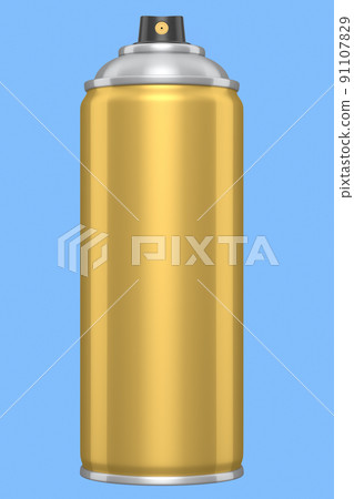 Can of spray paint isolated on blue background.... - Stock Illustration ...