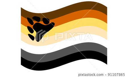 Gay bear pride flag in vector format. Gay bear pride flag in vector format. 91107865