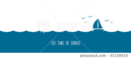 yacht marine sailboat on the blue sea yacht marine sailboat on the blue sea 91108420