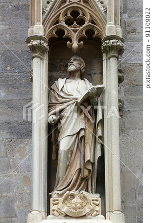 Saint John the Evangelist at St Stephen's Cathedral in Vienna, Austria Saint John the Evangelist at St Stephen's Cathedral in Vienna, Austria 91109022