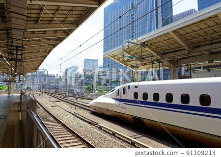 Tokaido Shinkansen N700A departing from Tokyo Station 91109213