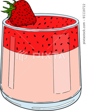 Delicious sweets and desserts. Hand drawn colorful illustration of traditional desserts 91110722