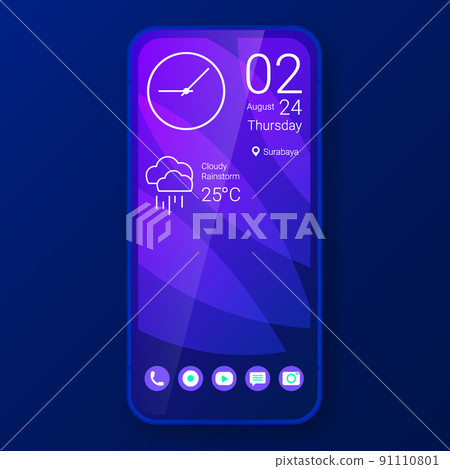 patches elegant home screen realistic smartphone user interface patches elegant home screen realistic smartphone user interface 91110801