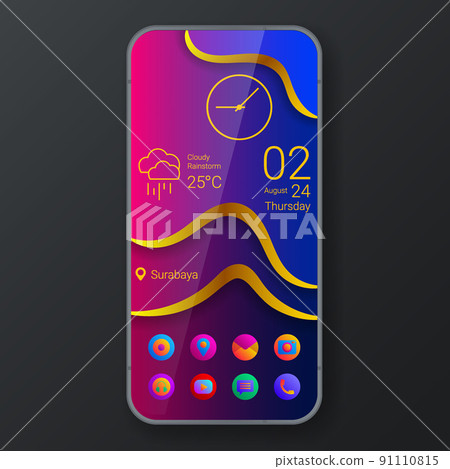 gold elegant home screen user interface widget theme gold gold elegant home screen user interface widget theme gold 91110815