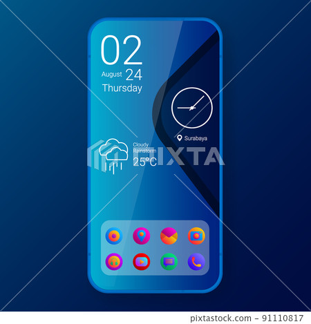 home screen ui design custom modifications multicolor wave home screen ui design custom modifications multicolor wave 91110817