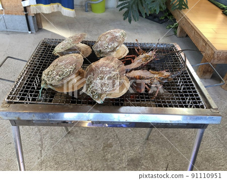 Seafood charcoal grill Seafood charcoal grill 91110951