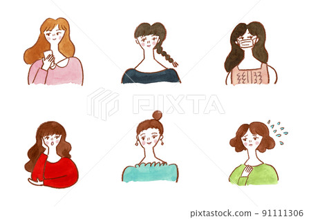 Various women's situation sets 91111306