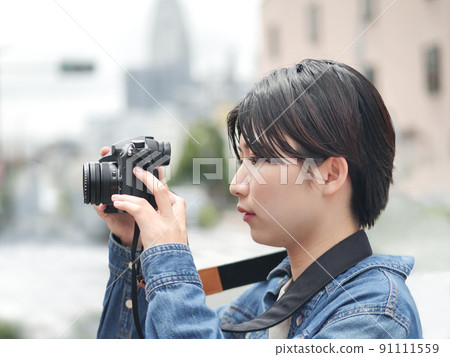 女攝影師相機女孩 91111559