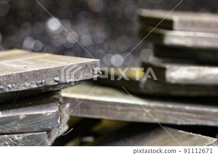 steel production on metallurgical plant. steel texture or metal background. 91112671