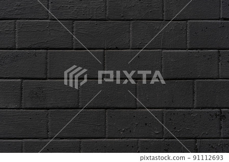 Black brick wall, dark background for design 91112693