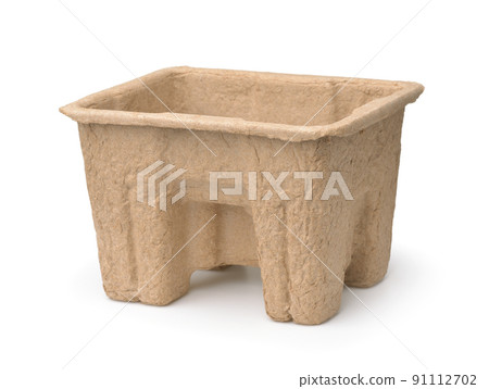 Molded recycled paper pulp protective packaging Molded recycled paper pulp protective packaging 91112702