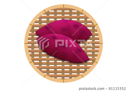 Potatoes on a colander 91115352