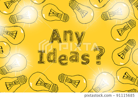 Any Ideas. Conceptual illustration Any Ideas. Conceptual illustration 91115685