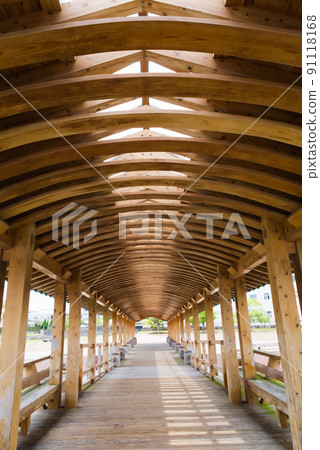 Nichinan City Wooden Bridge "Yumemi Bridge" Nichinan City Wooden Bridge "Yumemi Bridge" 91118168