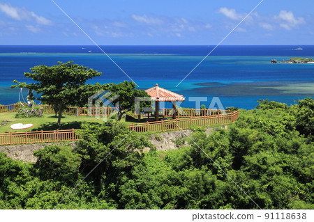 Okinawa main island scenic point Chinen Misaki Park (photographed in June, 4th year of Reiwa) 91118638