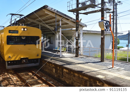 2021 年夏天。從赤穗線西大寺站到播州赤穗的車窗外的風景 91119135