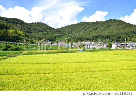 2021 年夏天。從赤穗線西大寺站到播州赤穗的車窗外的風景 91119152