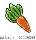 蔬菜插圖胡蘿蔔 91119336