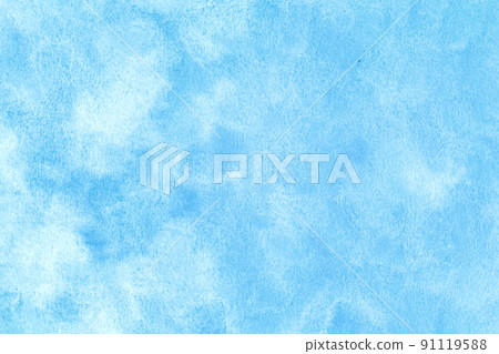 清爽的藍色水彩質感 91119588