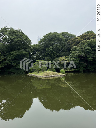 Japanese garden in the park 91120510