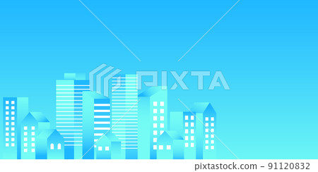 背景材料_簡易建築街_漸變 背景材料_簡易建築街_漸變 91120832