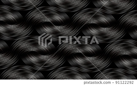 Black-white Senjou Gyoza background, abstract dynamic crest. 91122292