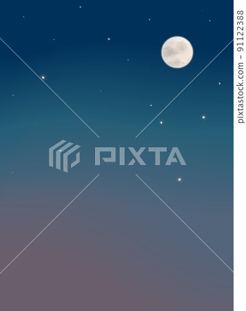 滿月背景漂浮在魔法時刻壁紙垂直的星空中 滿月背景漂浮在魔法時刻壁紙垂直的星空中 91122388