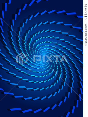 方形塊組成螺旋狐狸抽象背景。 91122615