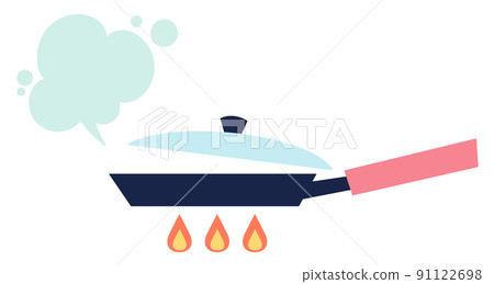 Scandinavian kitchen pot icon-frying pan cooking 91122698
