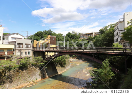 福島福島市土湯溫泉街景(早乙女橋) 福島福島市土湯溫泉街景(早乙女橋) 91122886