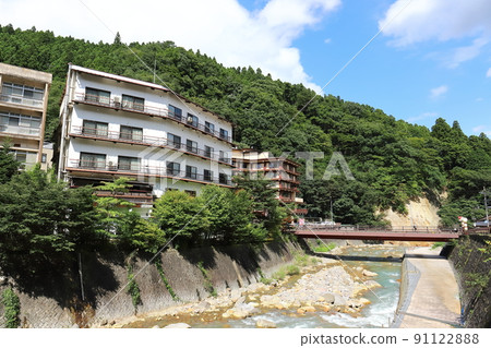 福島福島市土湯溫泉街景 91122888