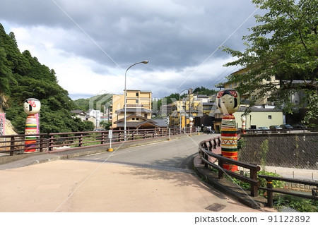 Fukushima Fukushima City Tsuchiyu Onsen Cityscape (Arakawa Ohashi and Tsuchiyu Kokeshi) 91122892